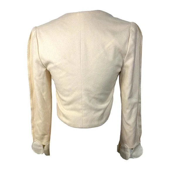 RODARTE Cashmere & Silk Cropped Bolero Jacket Size 4 NWT from Bergdorf Goodman - Picture 9 of 15